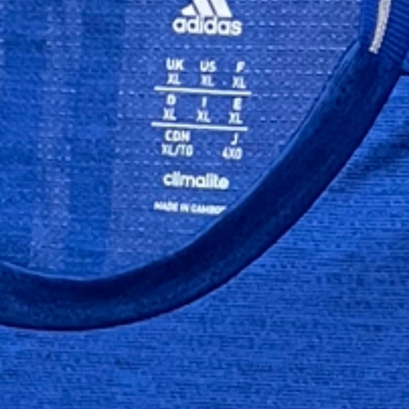 Adidas Climalite - Men’s XL Royal Blue, Workout Quick Dry T Shirt - Extra Large - Picture 7 of 7